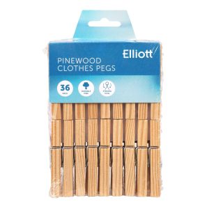 Elliott Pinewood Pegs 36 Pack