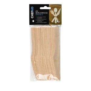 Chef Aid Wooden 24 Birchwood Knives