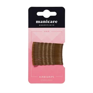 Manicare 24 Brown Kirby Grips